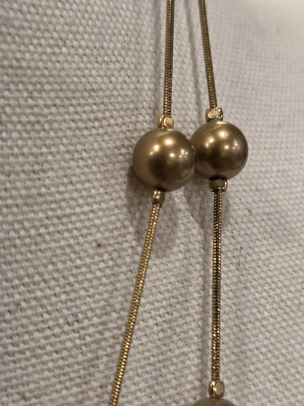 Monet Gold-Tone Double Strand Beaded Necklace - 42